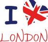 LONDON I LOVE LONDON DRAPEAU